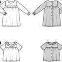 2 x Burda Style X09260BURDA Babies' Sun Dress and Blouse Sewing Pattern Packet, Design Code B9260, Sizes 1M-3 (56-98)