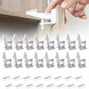 Inaya 20-Pack Cabinet Locks, Child Safety Latches - Baby Proofing Cabinets and Drawer Locks - 3M Adhesive - No Drilling & No Tools Required - Child Proof Your Home