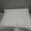 Feather Down Throw Pillow Inserts 20 x 20, Set of 2, 100% Organic Cotton Shell, Soft Decorative Square Pillows Insert for Living Room Sofa, Couch, or Bed (White)