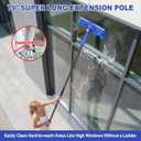 Wontolf 4-in-1 Squeegee for Window Cleaning Kit with Storage Bag, 79'' Squeegee Window Cleaner Tool with Extension Pole, Rotatable Window Washing Equipment for Home, Outdoor Windows, Glass, Shower