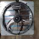 20" Shutter Exhaust Fan with Variable Speed Controller - 4000 CFM Wall Mounted Ventilation Fan, EC Brushless Motor, Heavy-Duty Steel, Low Noise for Garage Attic Greenhouse Workshop