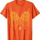 Halloween Orange Bra Design Costume Show Girls T-Shirt. size S