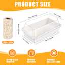 Ctosree 150 Pcs Paper Charcuterie Boxes with Clear Lids and Cotton Rope 5.5 Inches Disposable Food Containers Bakery Boxes for Dessert, Sandwich, Cupcake, Cookie, Chocolate, Strawberry (White), 5.5 X 2.8 X 2.36 Inches
