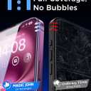 MAGIC JOHN 2 Pack for iPhone 16 Plus 6.7 inch Tempered Glass Screen Protector, Auto Dust-Elimination, Bubble Free, Easy Installation, HD Clear