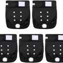 wegreeco Female Dog Diapers, Washable Reusable Pet Puppy Doggie Diapers for Small Medium Large Female Dogs in Heat Period, Doggy Period Panties X-Large, Black