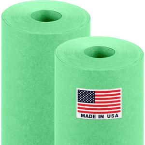 18" x 1200" (100 ft) Green Kraft Paper Roll (Value Pack of 2), Made in USA