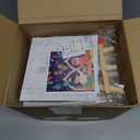 Tenceur 12 Sets Valentine's Day Paint by Numbers Kit Pre Drawn Canvas Painting Set with Easels, Paints & Brushes, Cute DIY Art Craft for Kids, Beginners, Classroom & Valentine Party Supplies