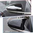 MUXEE 2PCS New Sports Rear Mirror Cover Caps for Hyundai Tucson 2022 2023 2024 2025 ABS Side Door Wing Mirror Cap Covers Exterior car Accessories -Bright Black Suitable for Models with Turn Signals