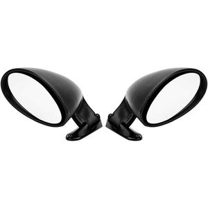 Fydun Pair of Rear View Mirror Oval Side ABS Shell Vintage Car Left Side Mirror