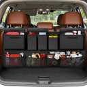 Trunk Organizer for SUV, 43" x 19" Large Capacity Car Organizers and Storage, Backseat Hanging Storage Bag with 10 Pockets, Adjustable & Waterproof Car Interior Accessories for SUV Truck MPV