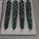 Christmas Decorations Indoor, Christmas Decor-Christmas Tree Taper Flameless Candles Battery Operated with Remote Timer, Xmas Candlestick Home Table Mantel Room Decor, 4 Pack(Green&White) Large, 11.4"