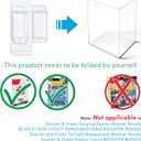 10PCS Plastic Protector Case For Booster Bundle/Build & Battle Foldable Clear Display Box Plastic Display Case Compatible with Booster Bundle Collectors Cards Protector