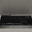 TECKNET Gaming Keyboard, USB Wired Computer Keyboard, 15-Zone RGB Illumination, IP32 Water Resistance, 25 Anti-ghosting Keys, All-Metal Panel (Whisper Quiet Gaming Switch) (Black)