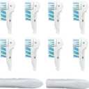 Sensitive Replacement Toothbrush Heads Compatible with Oral-B Cross Action Power 3733 4732, Rotating Powerhead and Crisscross Bristles (White)