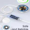 WRVVR 2 in 1 for Apple Watch Charger&Magnetic Wireless iPhone Charger,USB C Multi Fast Charging Cable,Compatible with Apple Watch Ultra/SE/10/9/8/7/6/5/4/3/2&iPhone 16/15/14/13/12(with Adapter),Silver