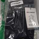 COMENII Scrubs for Women, Knit Yoga Waistband Straight Leg Cargo Pants, Classic Fit Womens Scrubs Pants-P-Black XXS