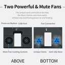 Console Cooling Fan Compatible for Xbox Series X USB External Cooler Turbo Temperature Control Fan Console Cooling System for Xbox Series X