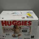 Huggies Size Newborn Diapers, Skin Essentials Baby Diapers, Size Newborn (6-9 lbs), 76 Count