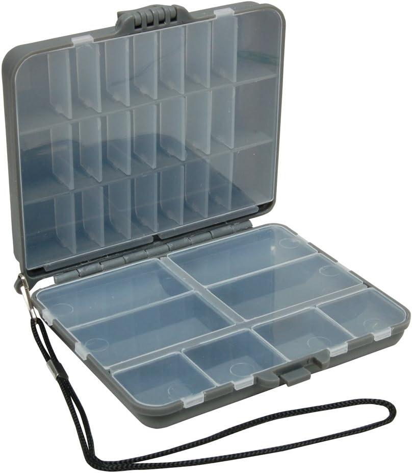 Plano Compact Side by Side Tackle Box,Gray/Clear