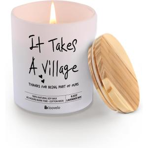 Teacher Gifts Appreciation Thank You Gifts for Nanny Caregivers Parents Coach Scented Candle Home Office Jar Candles Sage Floral Lavender Scent Soy Wax 9.5 oz