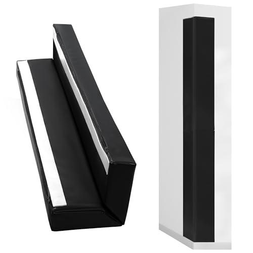 ROYALAY Wall Corner Guard, Heavy Duty Corner Protectors for Safety, Foam Basketball Court, Waterproof 2 Sides Corner Pad for Gyms, Basketball Court, Playrooms, Garages, Black