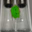 Home EC Premium Stainless Steel Sea Salt and Pepper Grinder Set of 2 - Adjustable Ceramic - Tall Glass Salt and Pepper Shakers - Kitchen Spice Mill W/Funnel & EBook