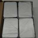 JUXYES Pack of 12 Rectangular Storage Tins Box With Lid, Metal Silver Empty Tins Box Containers Mini Storage Box Organizer For Candles Candies Gifts Balms, 4.5 x 3.14 x 1 Inch