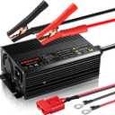 14.6V 50A LiFePO4 Battery Charger, Smart Trickle Charger and Maintainer for 12V Lithium Iron Phosphate Deep Cycle Batteries, AC-DC with LED Indicator for RV, Boat, Golf Cart, Solar Power