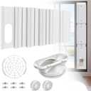 Portable Ac Window Vent Kit - Adjustable Window Seal Panel for 5.1"/5.9" Exhaust Hose, Portable Air Conditioner Window Kit, Fits Sliding Windows/Door(Not Include Hose)