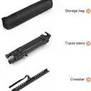 Art Painting Artist Easel Stand, Portable Adjustable Aluminum Metal Tripod Display Easel with Bag, Height from 17 to 66 inch for Table-Top/Floor Drawing and Displaying, Black