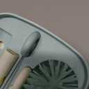 Momcozy Bottle Brush Set - Baby Bottle Cleaner Kit with Silicone Brush, Nipple Brush, Straw Brush, Soap Dispenser, Drying Rack - 7 in 1 Bottle Cleaning Tool for Home and Travel, Green (Classic Style)