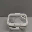 Brown Sugar Container Airtight, Brown Sugar Keeper Storage Container with Spoon and Terracotta Savers for Softening, Stackable One-Touch Opening 1.3Qt(42Oz/1.2L)