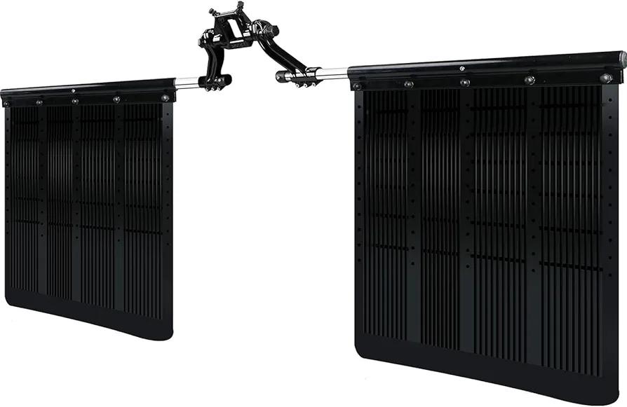 2.5" Hitch Mudflap System 00108 fit for Most Trucks, Pickups, and SUV, Adjustable and Removable