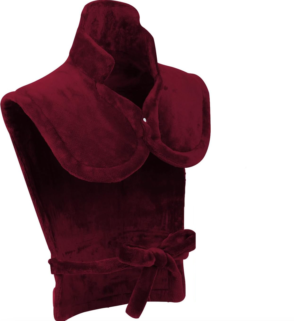 Neck & Shoulder & Back Heating Pad, Pain Relief for Back/Neck/Shoulders/Menstrual Pain, Christmas Gifts for Women Men Mom Dad (Red)