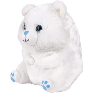 ArtCreativity Belly Buddy Polar Bear, 8.5 Inch Plush Stuffed Bear, Super Soft and Cuddly Toy, Cute Nursery Dcor, Best Gift for Baby Shower, Boys and Girls Ages 3+