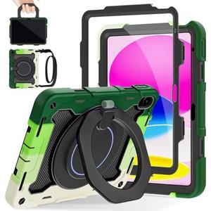 ROISKIN Case for iPad 11 inch (A16) 11th Generation 2025, iPad 10th Generation Case 10.9" for Kids with Screen Protector,360 Kickstand & Handle,Shoulder Strap,Heavy Duty Military Grade Drop Protection