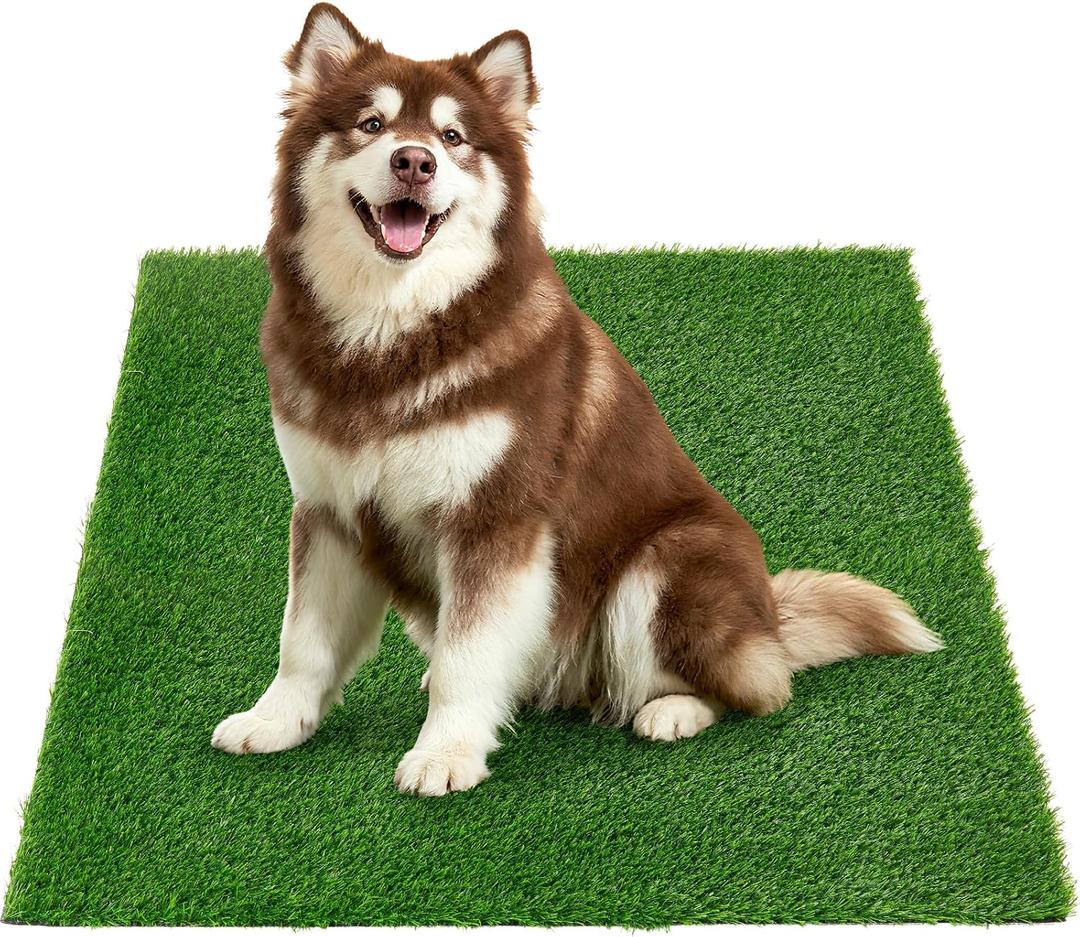 Artificial Turf Grass Outdoor: Grass Pad for Dogs Indoor Potty Training, Replacement Turf Rug for Patio Balcony Lawn Apartment Decoration, Easy to Clean with Drainage Holes(31.5x47.3 inch)