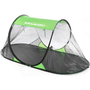 Instant Pop up Screen Tent for Camping, Noseeum Netting has Finer Mesh Than a Mosquito Net (Tarp Floor)