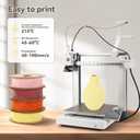3DHoJor Matte PLA Filament 1.75mm, Upgrade 1kg Cardboard Spool PLA Filament 1.75 PLA 3D Printing Filament, Print with Most 3D Printers Using 3D Filament-Almond Yellow