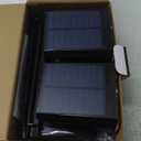 Solar Spot Lights Outdoor Waterproof IP65,4 Pack,2CCT(3000K/6500K),4 Lighting Modes Selectable, Solar Powered Yard Garden Solar Spot Lights for Outside Landscape Auto On/Off (2CCT-Warm&Cool)