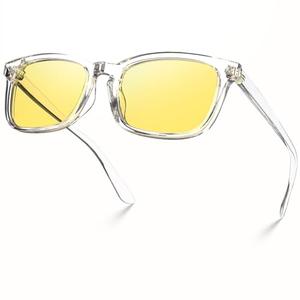 VISOONE Polarized Night Vision Anti Glare Driving Glasses Yellow Lens for Women Men