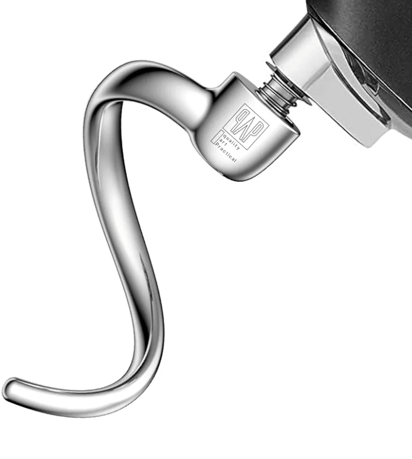 Quality Art Practical Spiral Dough Hook Replacement for Cuisinart 5.5-Quart Stand Mixer/Polished 18/8 Stainless Steel Accessories/No coating/Dishwasher Safe