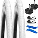 YUNSCM 2-PCS 700C Bike Tires 700x28C/28-622 28x1 5/8x1 1/8 Compatible with Road Bike Tires 700x25C 700x26C 700x27C 700 x 28C 700x30C Bicycle Tires (Y-786)