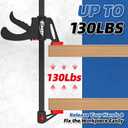 50" Bar Clamps for Woodworking 2-Pack, One-Handed Clamp/Spreader, Light-Duty Quick-Change F Clamp with 130 LBS Load Limit, Ideal for Woodworking/Carpentry/Home Improvement/DIY