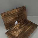 2pcs Wood Pedestal Stand, Wooden Riser Soap Tray for Kitchen Counter Sink Stand Decorative Rustic Bathroom Dishes Table Decor (12 * 7inch)