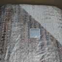 Area Rug 8x10 Rug Machine Washable Non-Slip Low Pile Print Pattern Western Rug for Living Room Bedroom Entryway Tribal Series -Cream/Camel