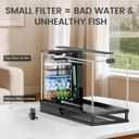 Fish Tank Kit Starter Aquariums 4 Gallon with Bottom Drainage