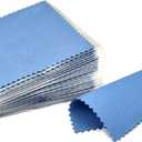 SEVENWELL 50pcs Jewelry Cleaning Cloth Pink Polishing Cloth for Sterling Silver Gold Platinum Small Polish Cloth 8x8cm