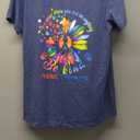 Autism Awareness Shirt Women Be Kind Special Education Teacher T-Shirt Casual Inspirational Kidness Short Sleeve Tee Tops, Size:M