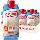 Premier Protein 30g High Protein Shake, Vanilla, 12 Pack (EXP 09/25/27)